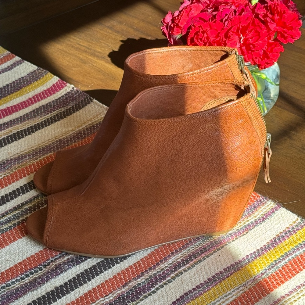 Nine West Open Toe Wedge Bootie 8 - image 3